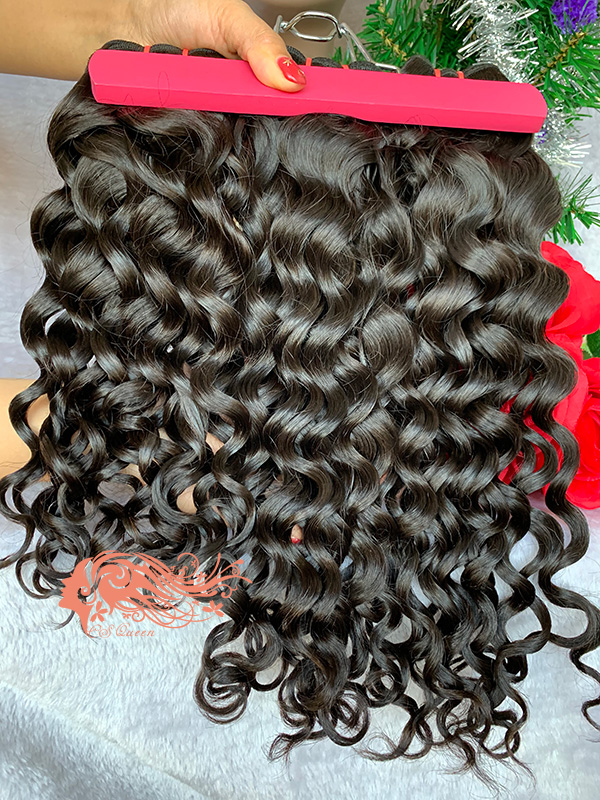 Csqueen 9A French Curly 2 Bundles 100% Human Hair Unprocessed Hair - Click Image to Close